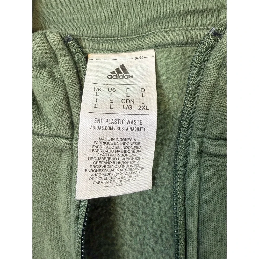 Adidas Large Colorblock Hoodie Quarter‎ Zip